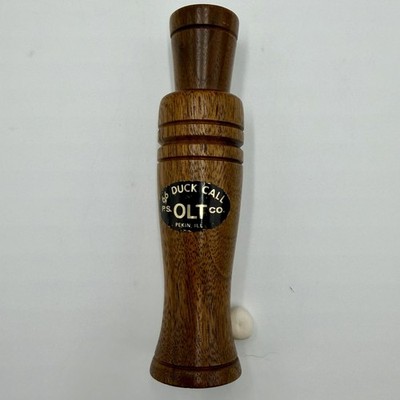 P.S. Olt Vintage Wood Duck Call #66 Pekin, Ill USA
