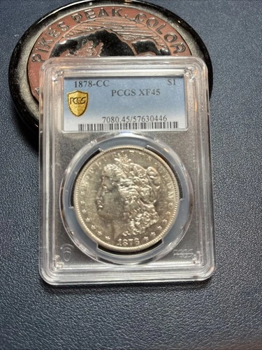 1878-CC Morgan Silver Dollar, PCGS, XF 45