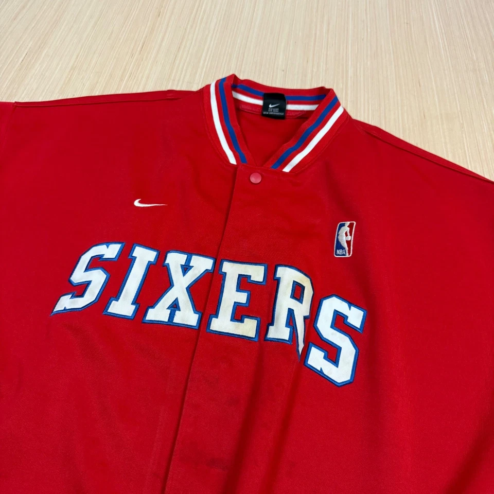 Camiseta deportiva vintage Y2K Nike Philadelphia 76ers calentamiento tiro 4XL retro 1976 Foto 4 de 4