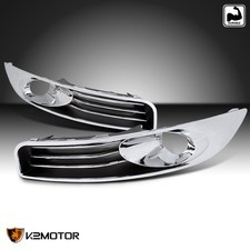 Fits 2006-2012 Chevy Impala Chrome Fog Light Covers Lights Lamps Trim Leftright