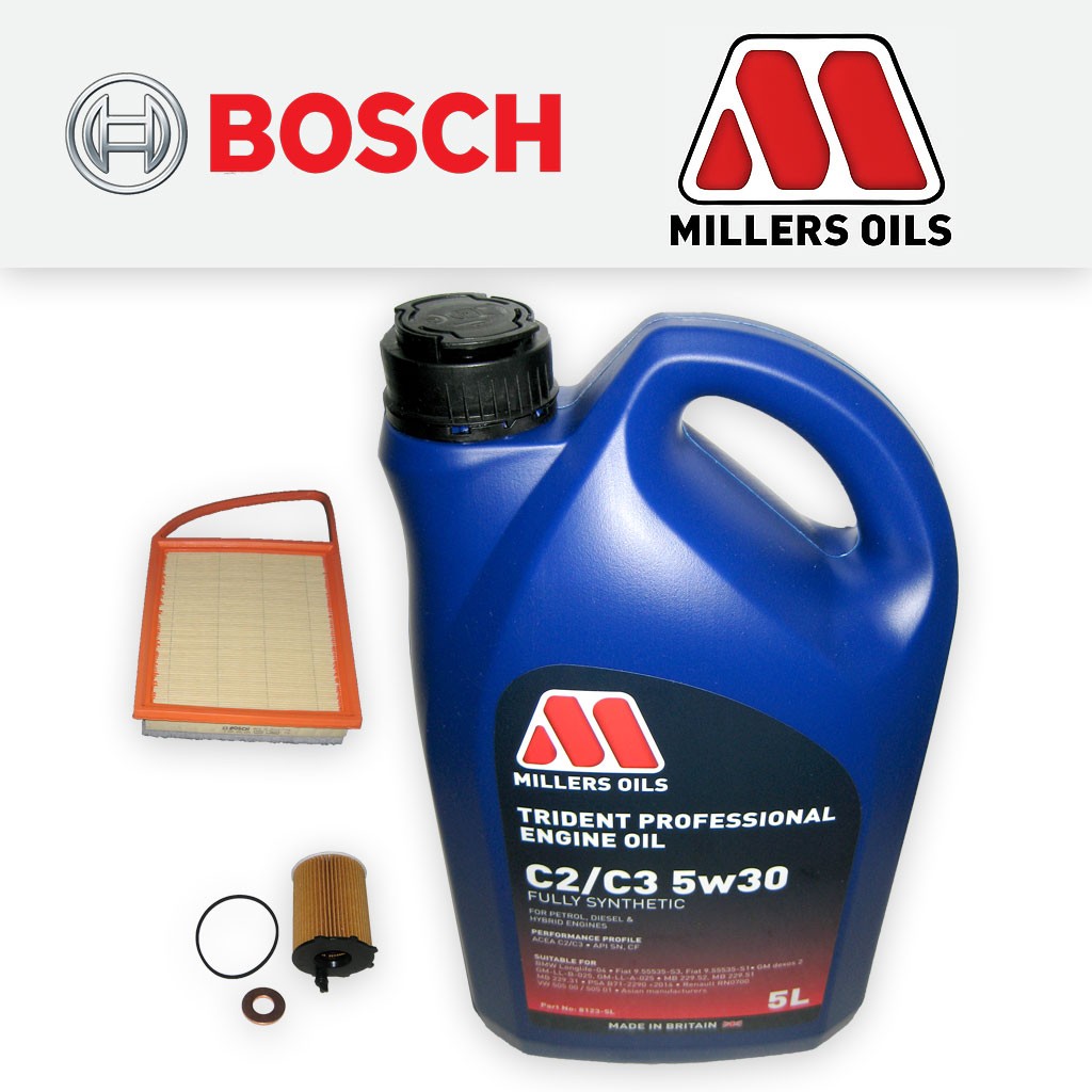 SERVICE KIT for PEUGEOT EXPERT 1.6 HDI 8V OIL AIR FILTERS +OIL (2010-2016)