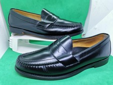 Sebago Cayman II Penny Loafers Men's Size 11 EEE Extra Black Leather Made in USA