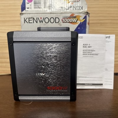 Kenwood Kac-501 /1000 Watts Max Power Mono Car Subwoofer Amplifier