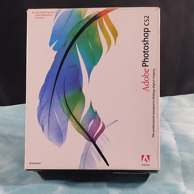 Adobe Photoshop CS2 Photo Editing Software Box and manual only!