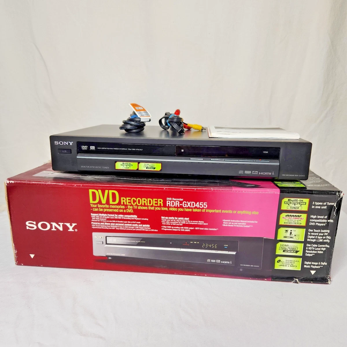 Sony Black DVD & Blu-ray Players with DVR/Hard Drive Recorder for