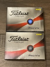 BRAND NEW - Titleist Pro V1x Golf Balls - 2 Dozen - Yellow Balls