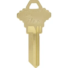 Hillman 532038 KeyKrafter Brass SC19 Single-Sided Blank Key #2038 (Pack of 4)