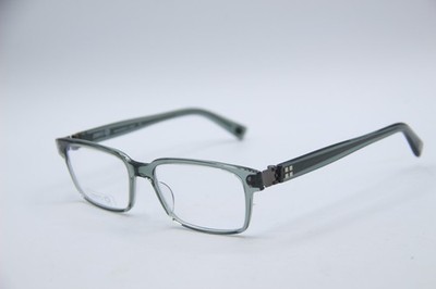 NEW ZERO G TITANIUM SAN MATEO GREEN GLASS AUTHENTIC DESIGNER EYEGLASSES 53-17