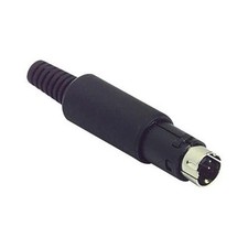 PHILMORE EMA4 1PC 4 PIN MINI DIN PLUG CONNECTOR