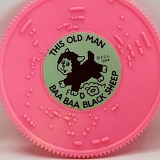VTG Tomy Toy Record for Tomy Tuneville Baa Baa Blacksheep Old Brahms Lullaby