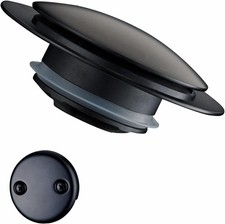 Black Tub Drain Stopper,Welsan Universal Pop Up Bathtub Stopper Replacement Tip