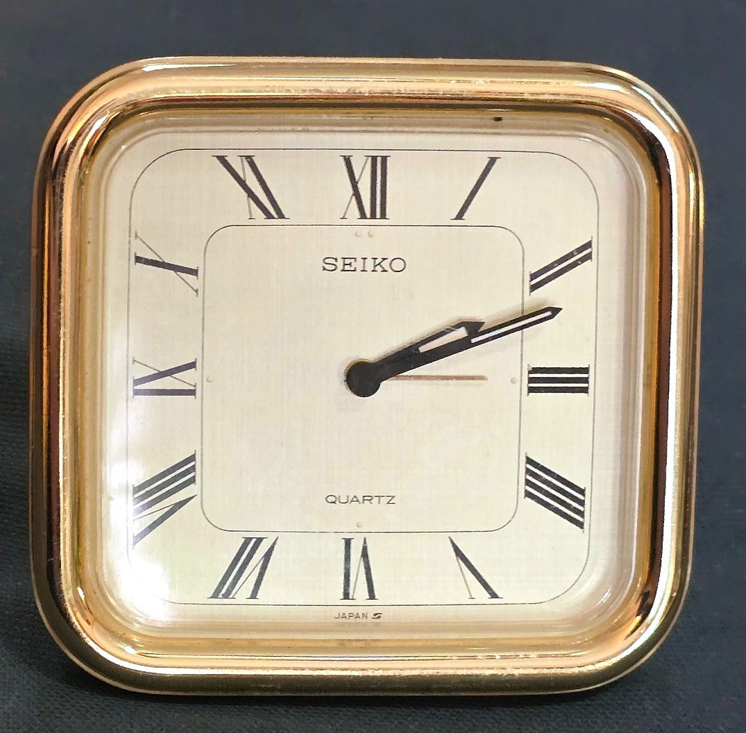 Vintage Seiko Japan Quartz Travel Alarm Clock