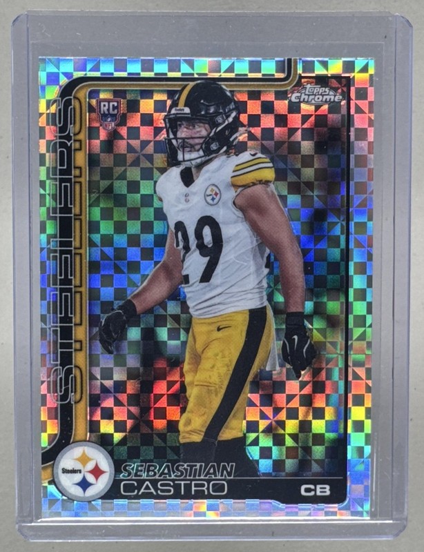 Sebastian Castro 2025 Topps Chrome #370 X-Fractor Rookie RC