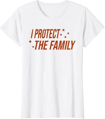 I Protect The Family Trendy Life of A Family Ladies' Crewneck T-Shirt