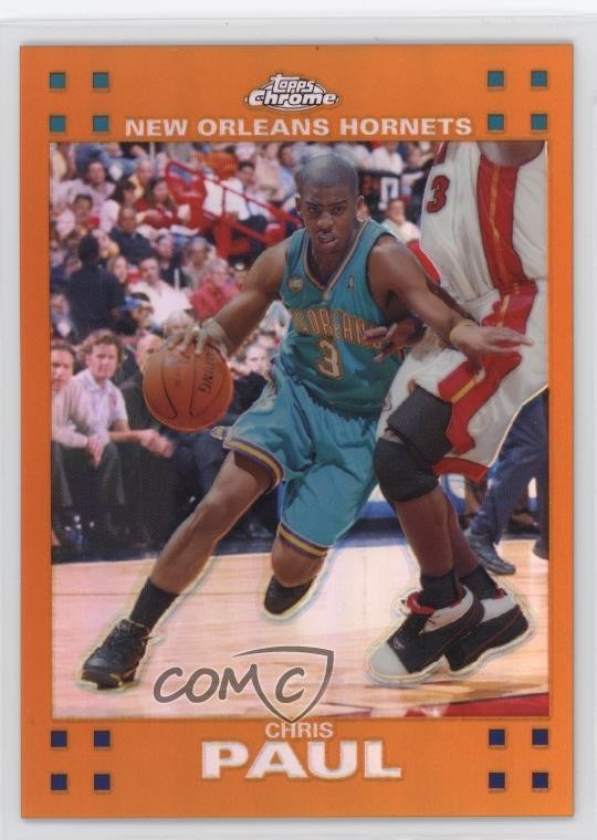 2007-08 Topps Chrome Orange Refractor /199 Chris Paul #40 e1e