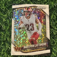 2025 Panini Prizm - Marshon Lattimore #184 White Disco Prizm Washington