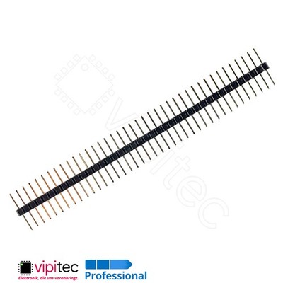  Symmetrische Stiftleiste 40-polig gerade zentrierte lange Pins 2.54mm B=6.25mm