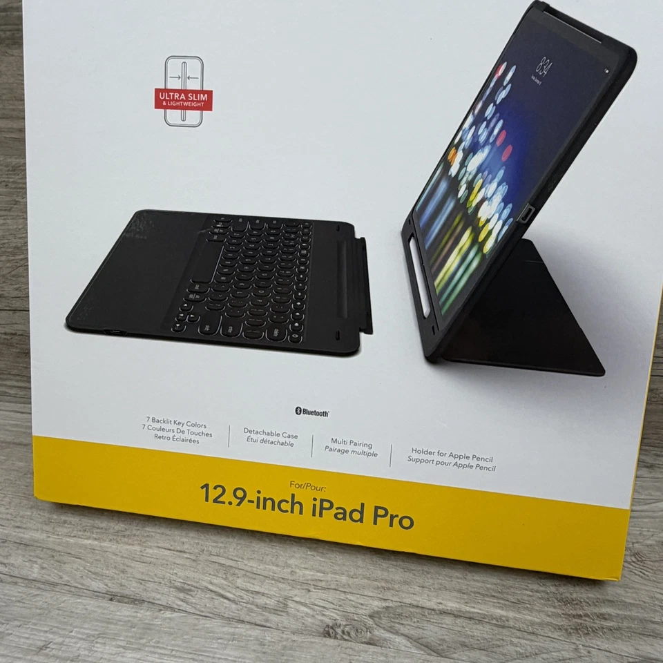 Brand New ZAGG 103302111 Apple iPad Keyboard Folio Case for 2019 iPad Pro 12.9 - Image 3 of 4