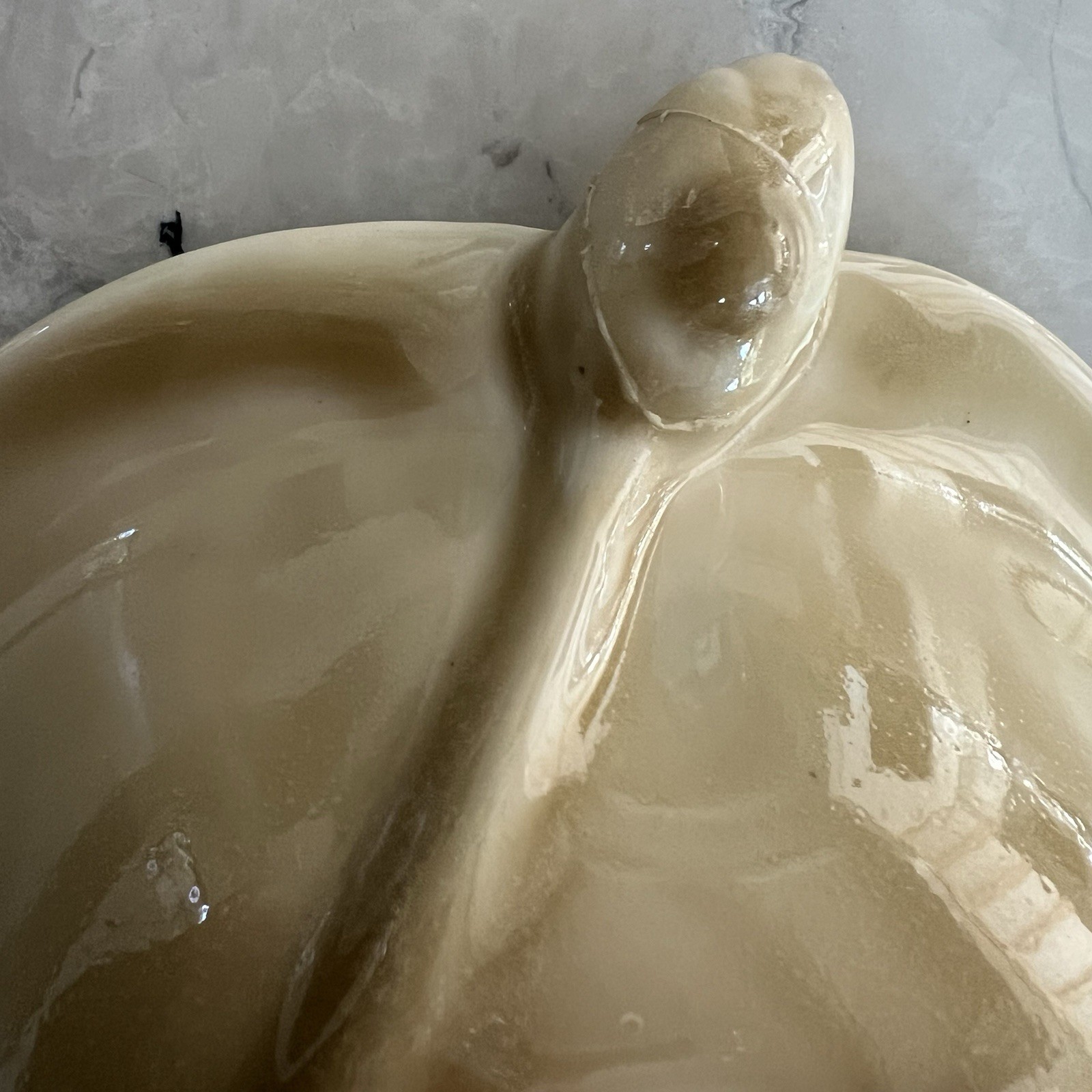 Rookwood 1945 Vintage Art Pottery White Lotus Ceramic Flower Bowl 2875