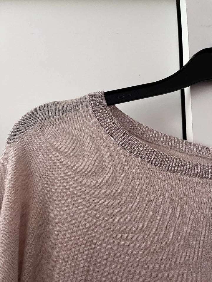 Next Rose Beige Lightweight Jumper Size 6 - Image 2 of 4