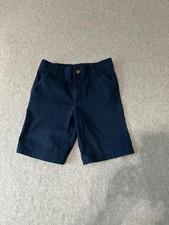 Wonder Nation Boys Size 12 Chino Shorts Navy Blue School Uniform Flat Front Stre