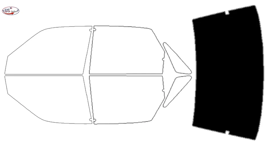 Kit de película de tinte de ventana de 2 capas precortada personalizada computarizada para Mazda 626 1988-1992 Foto 4 de 4