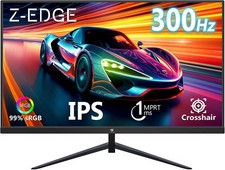 Z-Edge 24.5 Inch 300Hz Gaming Monitor IPS Panel 240Hz HDMI 1ms FreeSync HDR10