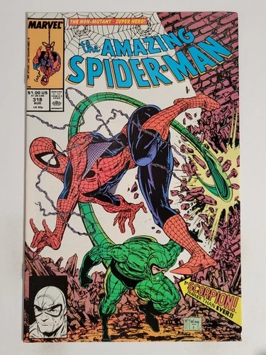 Amazing Spider-man #318 Marvel 1989 VF+ 8.5 Scorpion cover/appearance McFarlane