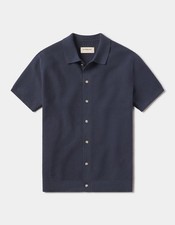 Normal Brand Breezeknit Button Up Size XL Vintage Blue