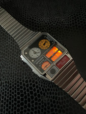 Orologio Digitale Analogico Retrò - Acciaio Inox | Dual Time | Fantascienza Stile Vintage