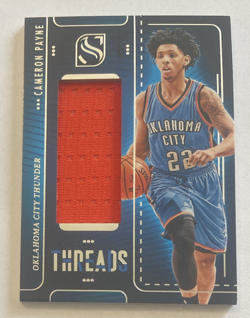 2024-25 Panini Silhouette Game Worn Patch Threads SP Insert Cameron Payne