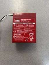 Power Wheels 00801-0712 6 Volt Rechargeable Battery - Red. Original Equipment