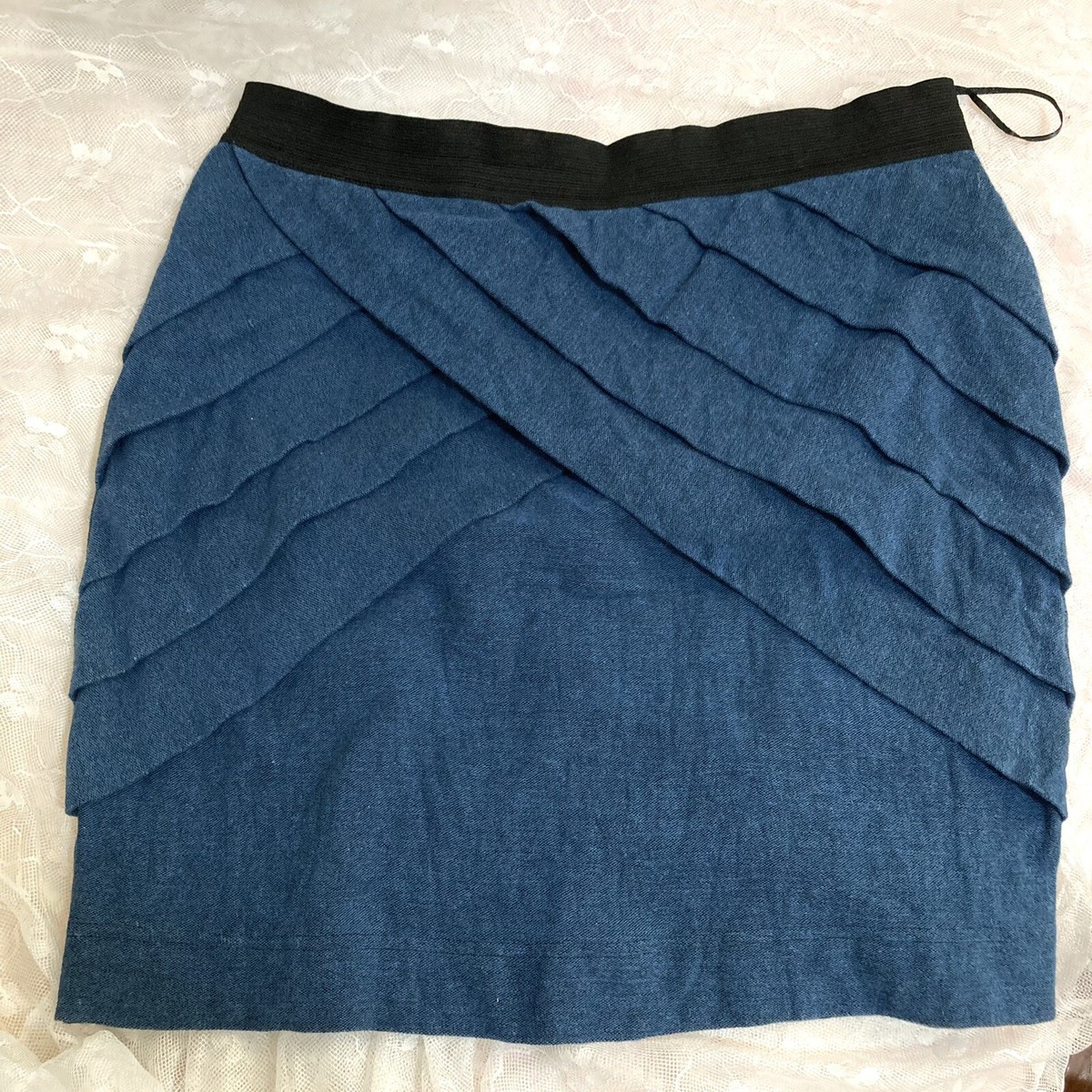 Urban Outfitters Noise Silence Bodycon Short Pencil Skirt Teal