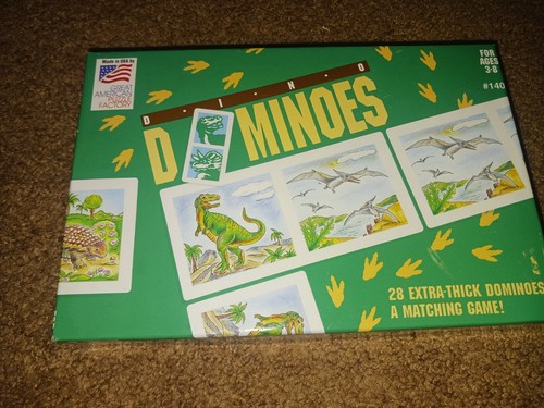 Dino Dominoes A Matching Game Ages 3-8 Great American Puzzle Factory 2000 - Picture 4 of 6