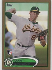 2012 Topps Update GOLD #US128 Dan Straily LOTTE GIANTS KBO RC 1258/2012 75