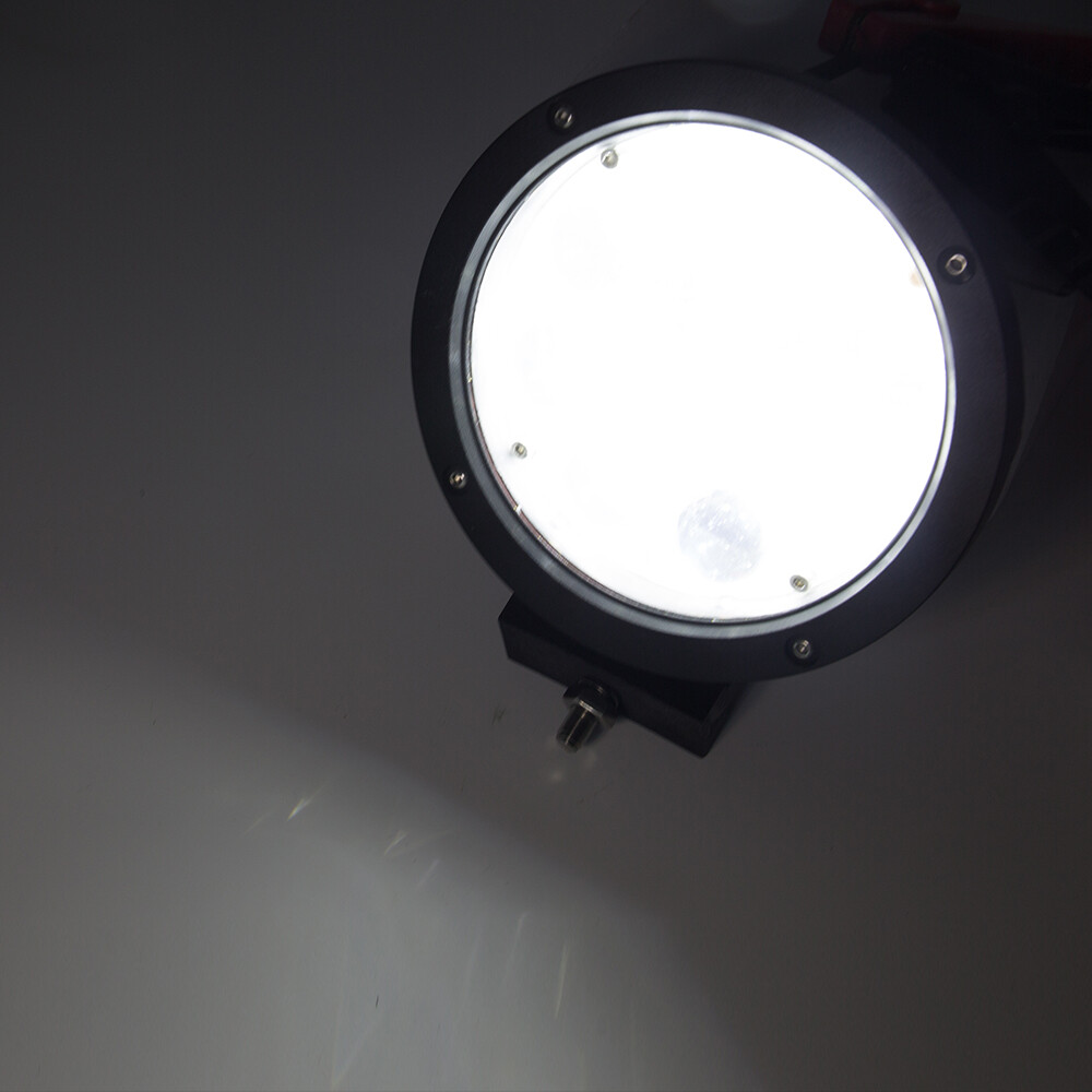 Fari Proiettori Supplementare 12 LED 12/24v Ø 18 Cm 60W Spot 6500k 4x4 Auto - Miniatura 5