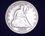 1875 S Seated Liberty Twenty Cent Piece 1,155,000 Minted #S138