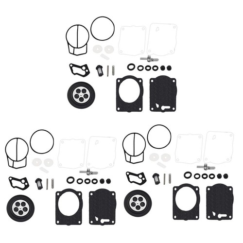 Triple Carb Rebuild Kit For Yamaha XL XLT 1200 GP1200R GPr1200 Xl1200 XLT1200 NJ - Picture 2 of 7