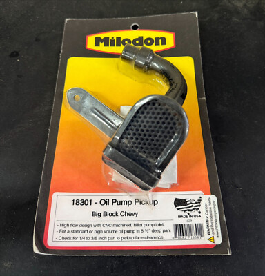 Milodon 18301 Oil Pump Pickup Big Block Chevy USA Made