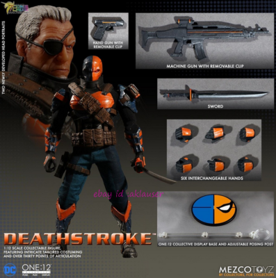 Mezco Toyz 1/12 Collective Marvel Dc Deathstroke Action Figure