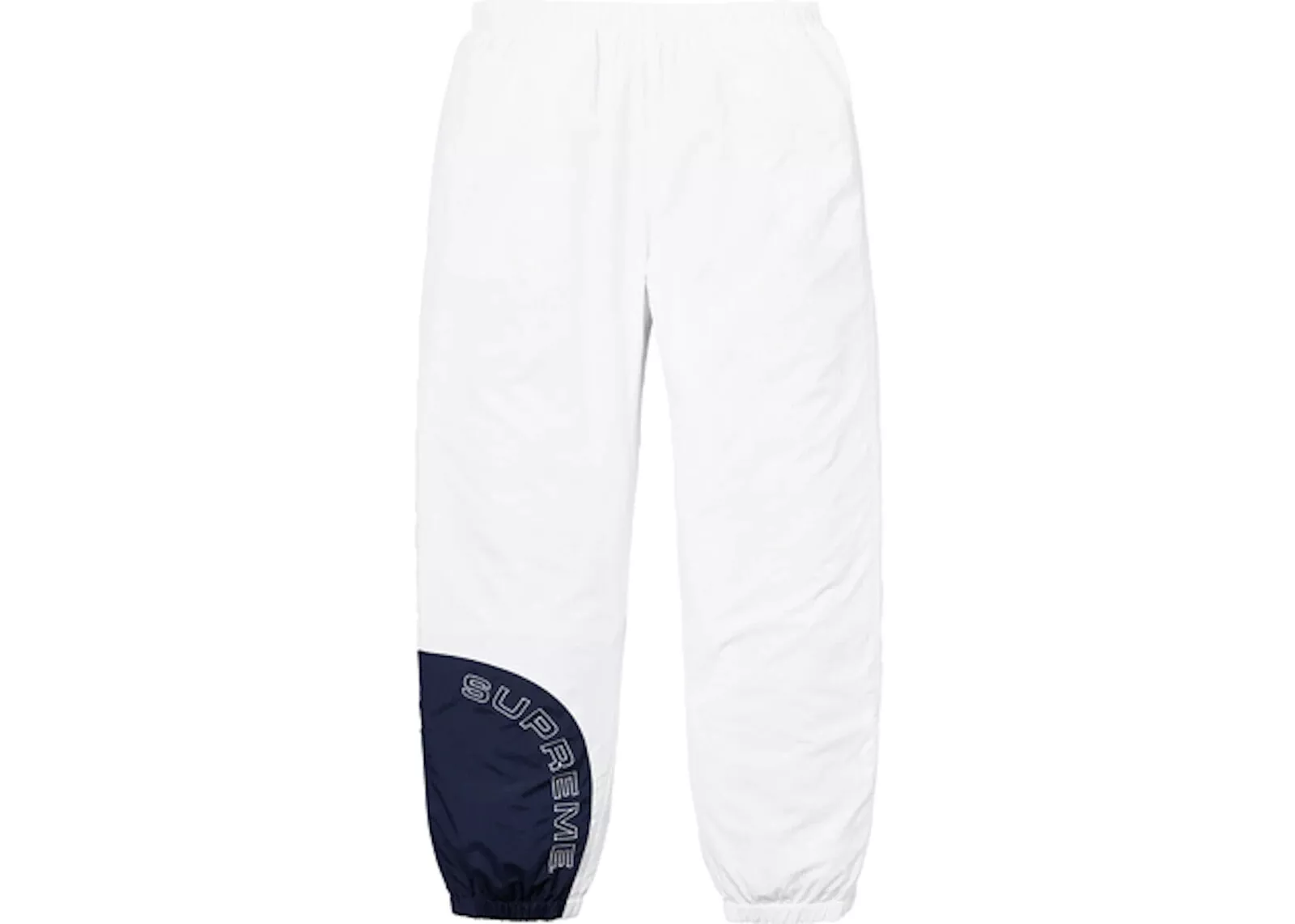 Pantalon de survêtement SS18 Supreme Corner Arc blanc/marine homme taille M