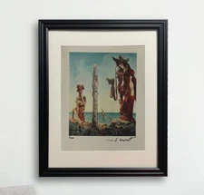 Max Ernst Hand-Signed Original Print With COA and +$3,500 USD Appraisal