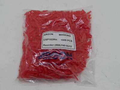 Argon Masking Silicone Tapered Plug CSP103RH 1000 PCS/Bag