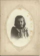 OLD ANTIQUE CABINET CARD PHOTO OF LITTLE GIRLS PORTRAIT