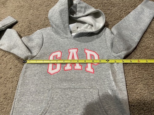 Lot of 2 Girls Gap Kids Gray Hoodie Size S (6-7) Justice Sheer Mesh Top & Tank 8 - Picture 9 of 9