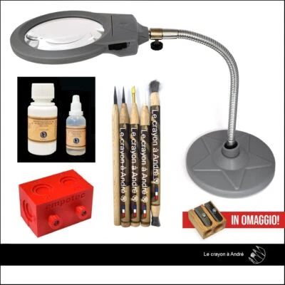 LE CRAYON A ANDRE MORSA BLOCCAMONETE ROSSA EMPOTEC METAL DETECTOR MATITE PARALOID LENTE