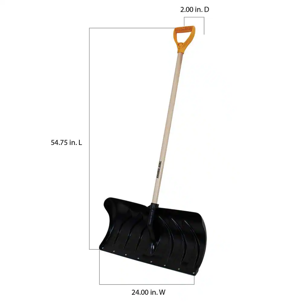 NEW 38.3 In. Steel Handle Plastic Snow Shovel eBay