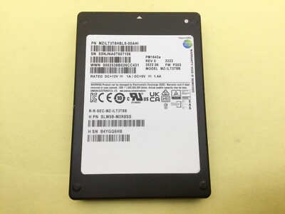Samsung PM1643a Series 3.84TB SAS 12Gb/s 2.5'' SSD MZ-ILT3T8B M5B-M3R8SS