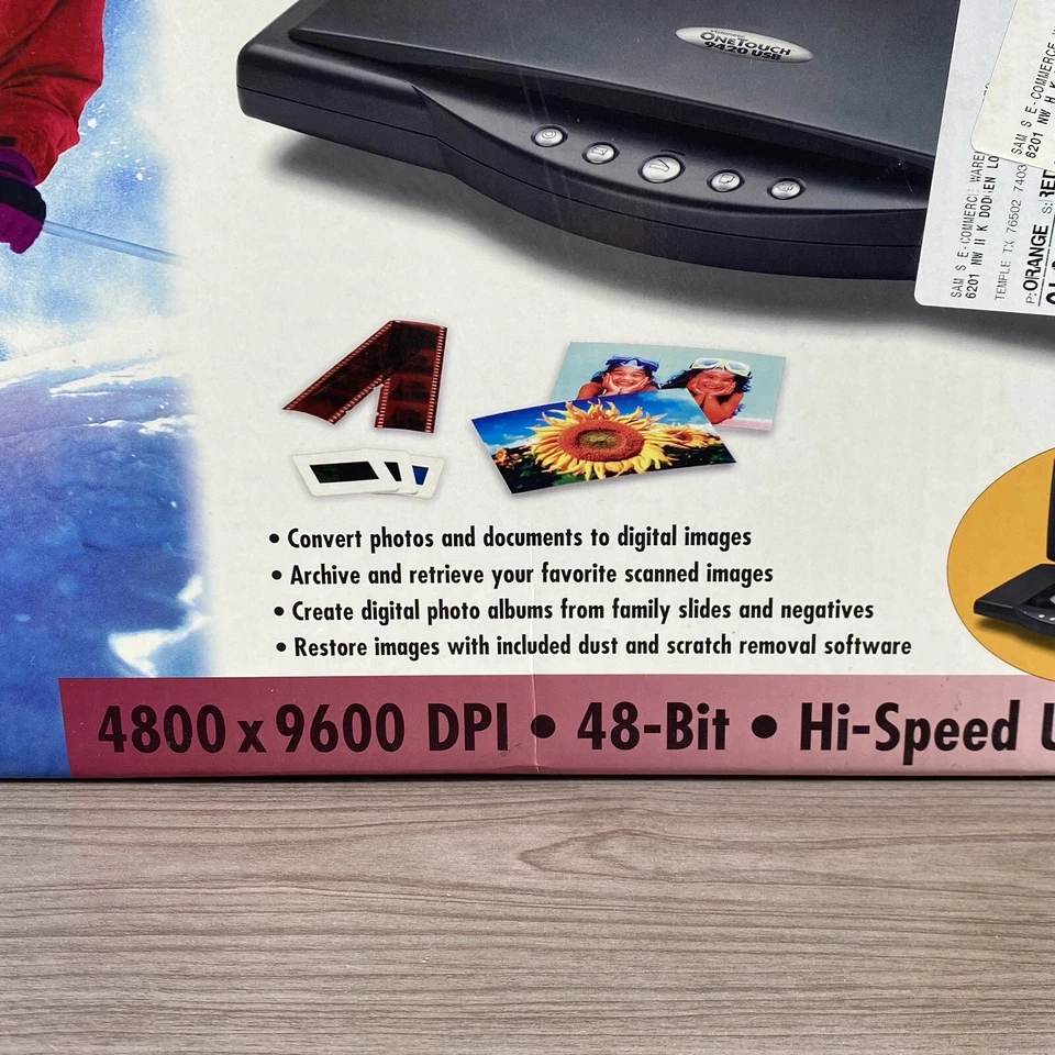 Visioneer One Touch 9420 USB Scanner With Slide & Negative Adapter New In Box - Image 2 of 4