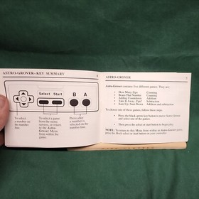 NES Nintendo Sesame Street 123 Instruction Manual Only no game